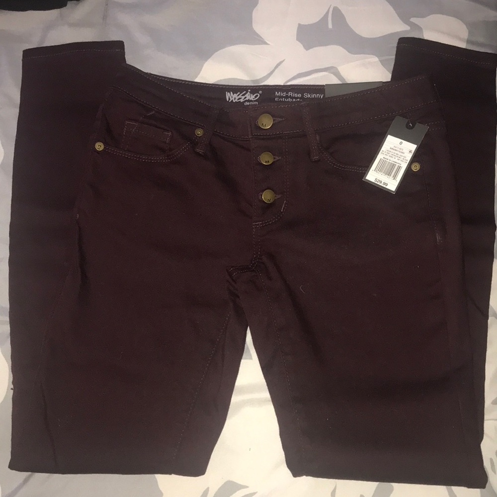 Burgundy Mossimo Jeans